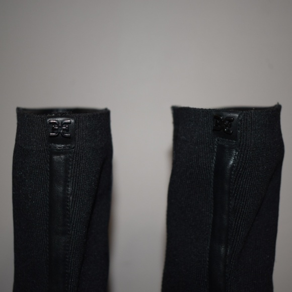 Sam Edelmam Natasha Black Leather Knee-High Boots - Picture 5 of 13